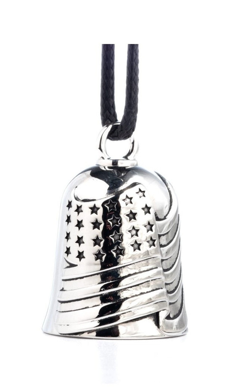 Harley-Davidson® H-D Flowing American Flag Ride Bell - Silver Plating