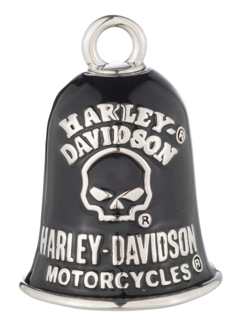 Harley-Davidson® Vintage Willie G Skull Logo Ride Bell, Black Plated Finish