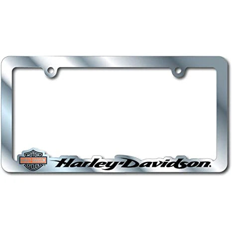 H-D Bar & Shield with Script Plate Frame