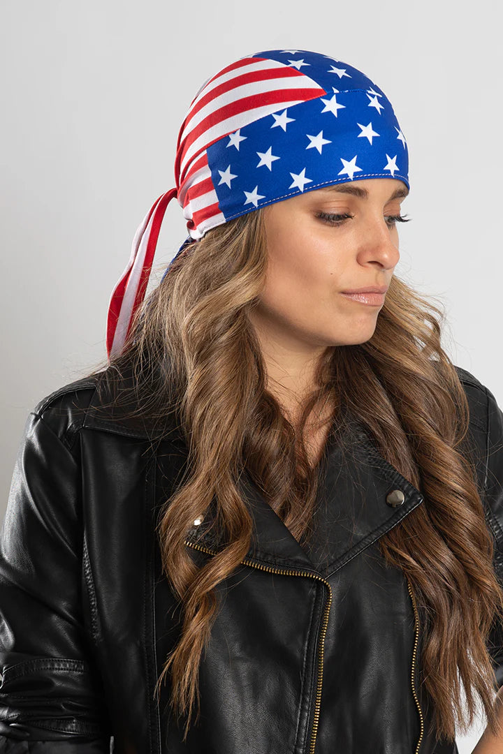 USA Flag Headwrap