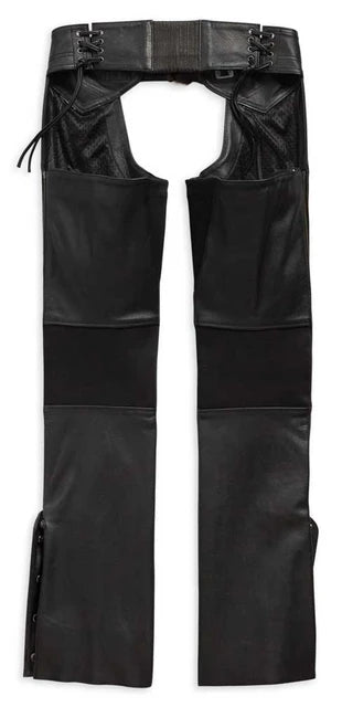 Harley-Davidson® Women's Deluxe II Midweight Leather Chaps, Black