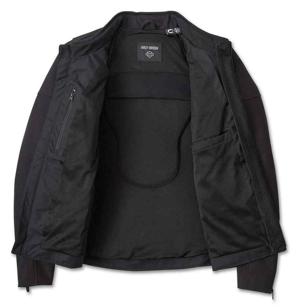 Harley-Davidson® Men's Glide Switchback Lite Riding Jacket, Black - XXL