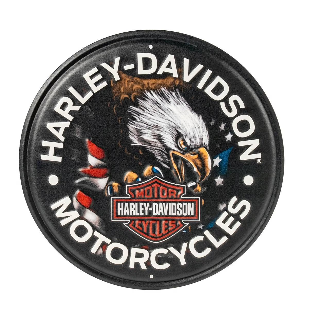 H-D Patriotic Eagle Metal Sign