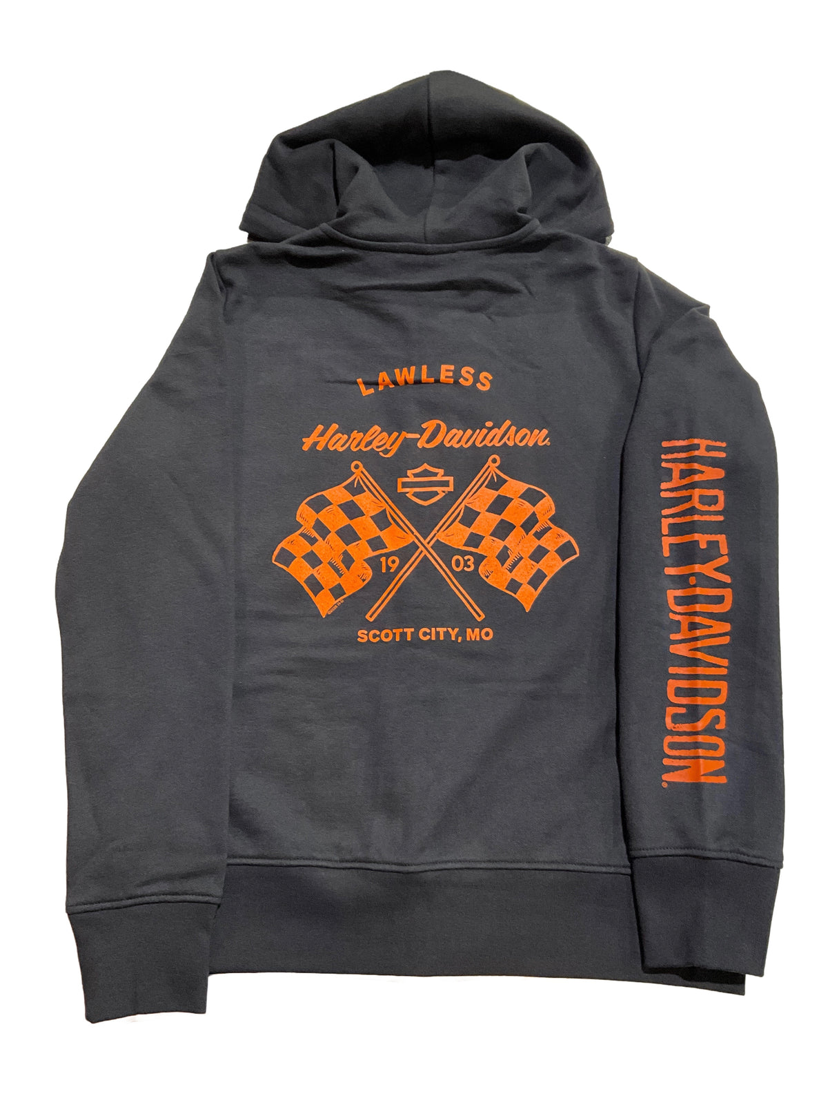 H-D Men's "Patch" Bar & Shield Hooded Zip Sweatshirt