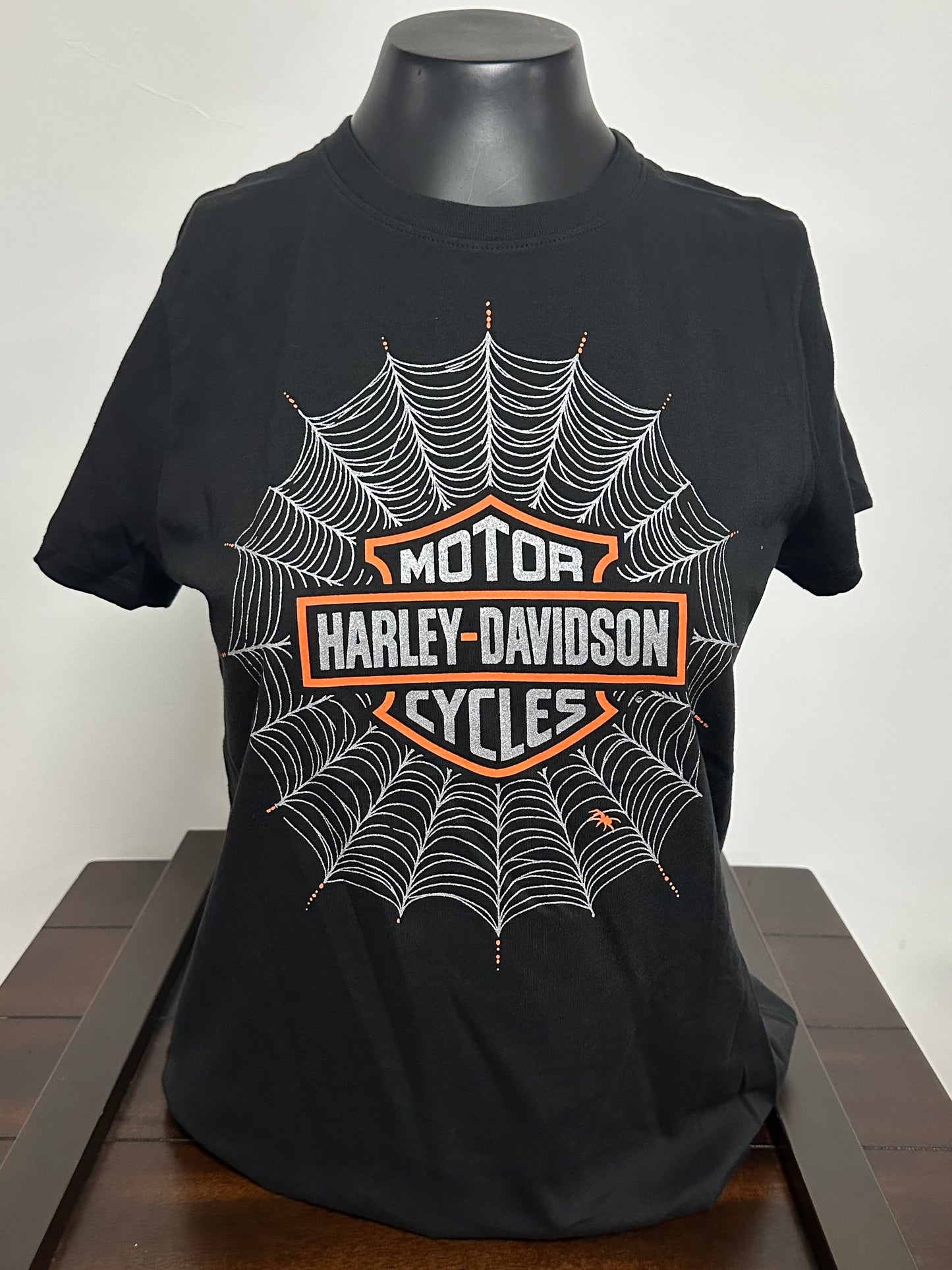 H-D Spinning Web Women's Tee
