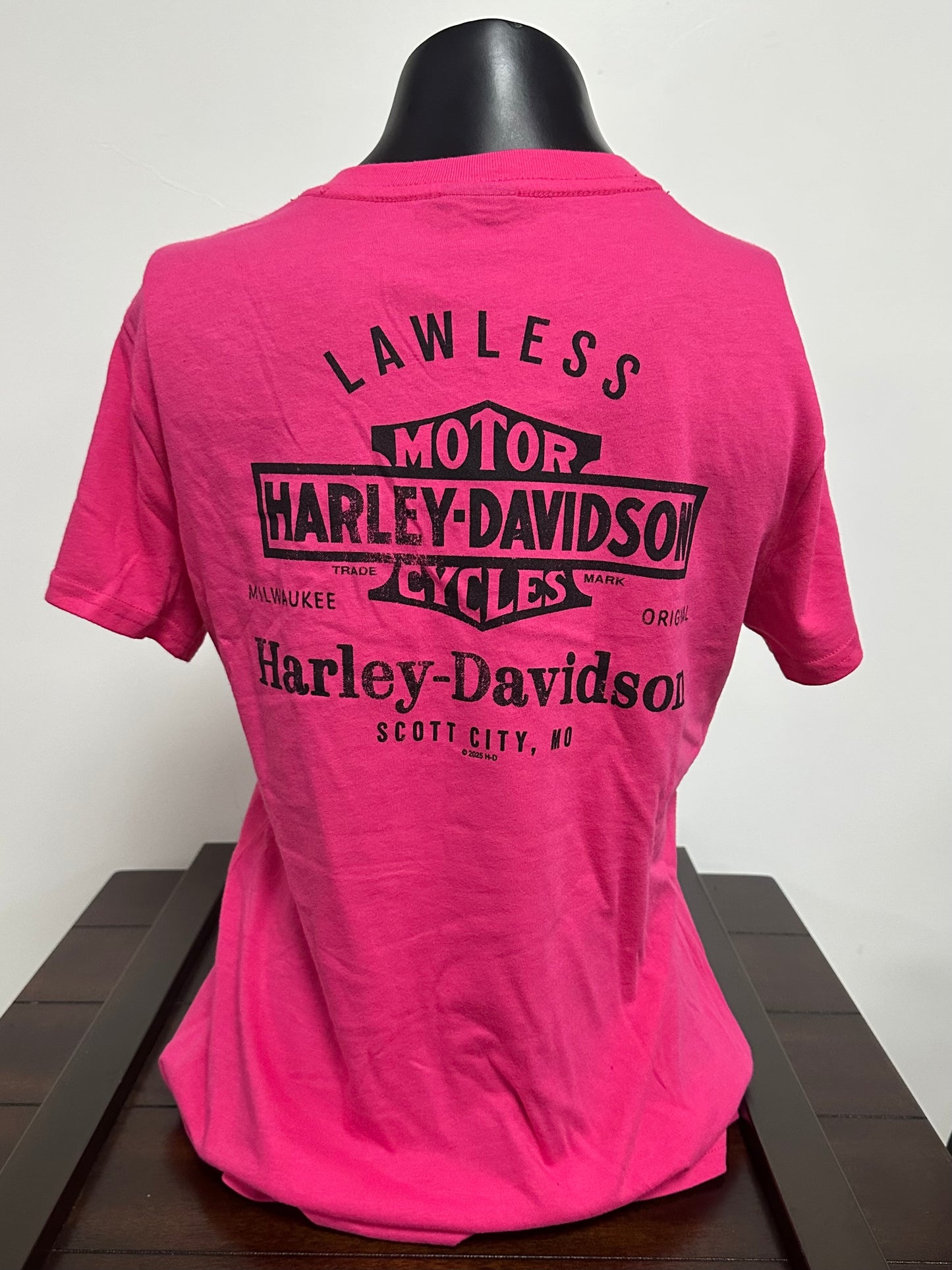 H-D Eagle Heart Women's V-Neck Tee