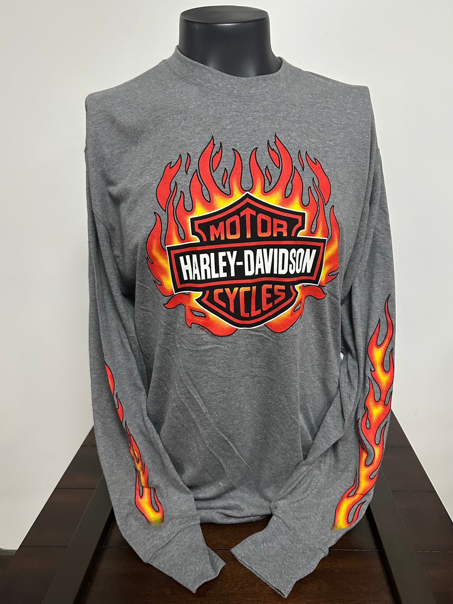 Flamin' Shield Men's Long Sleeve