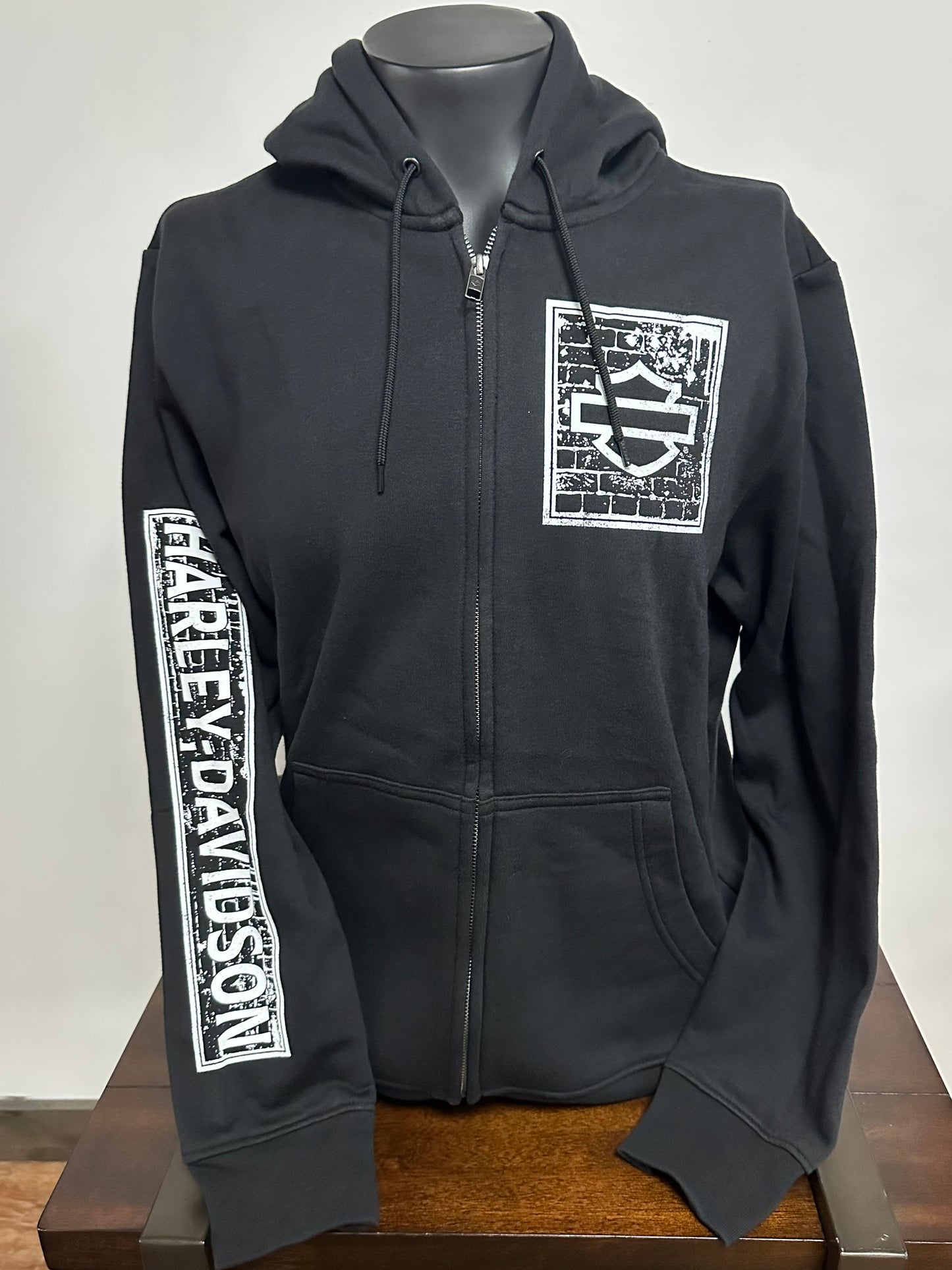 Brick Wall B&S Men's Zip up Hoodie