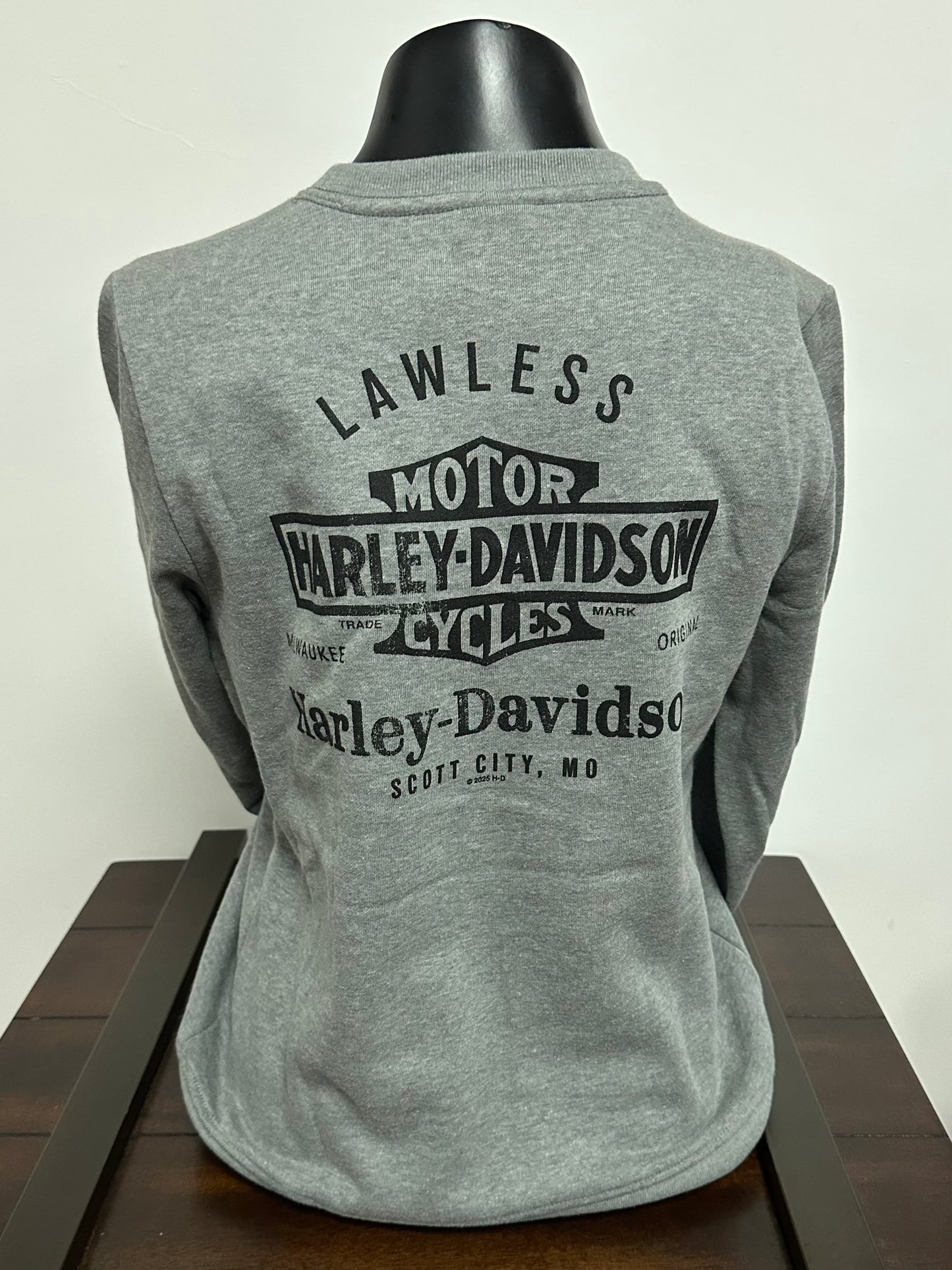 H-D Eagle Burst Women's Crewneck