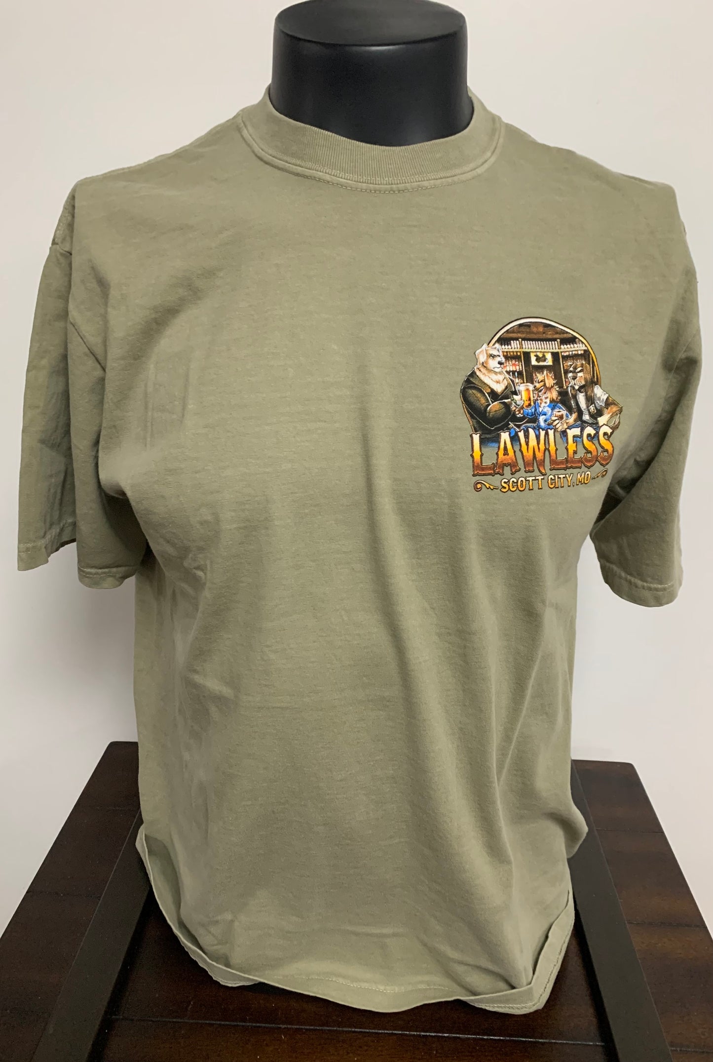 Lawless Dog Saloon Men's Short Sleeve Tee