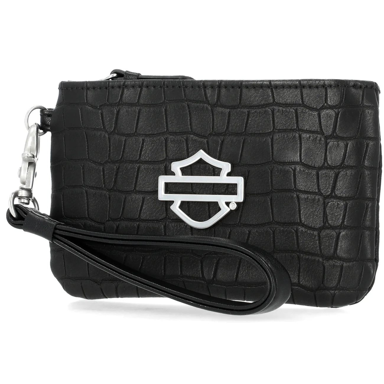 Croc Bar & Shield Wristlet
