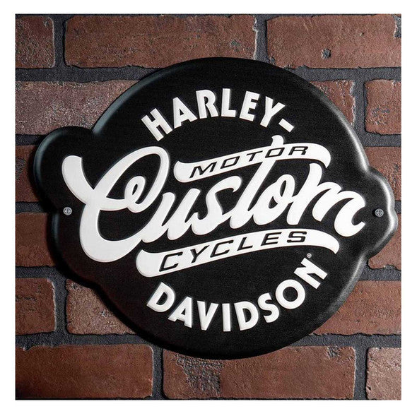Harley-Davidson® Embossed Custom Motorcycle Logo Metal Sign