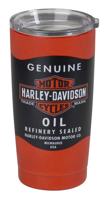 H-D Oil Can Stainless Steel Insulated Travel Mug - 20 oz.