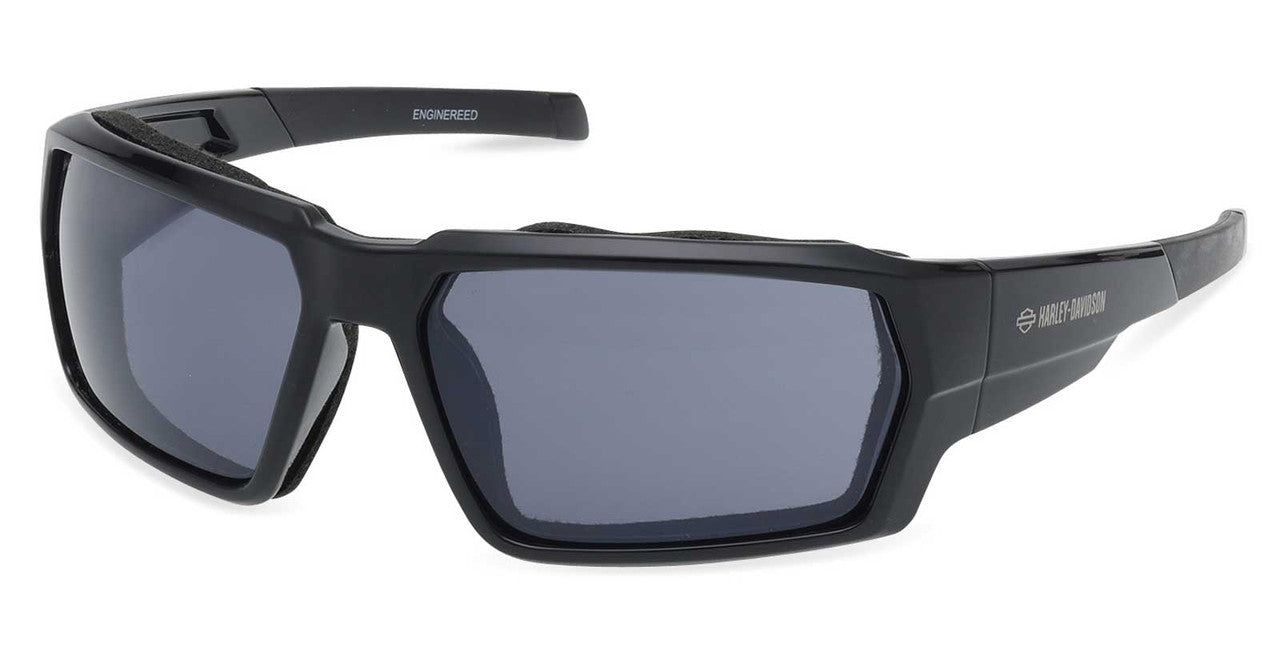 Harley-Davidson® Men's Engineered Plastic Sunglasses, Shiny Black Frames