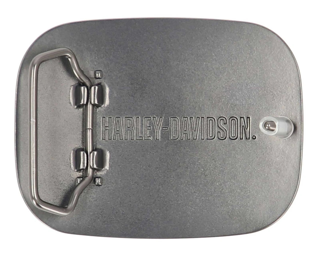 Harley-Davidson® Men's Bar & Shield Pebble Leather Belt Buckle