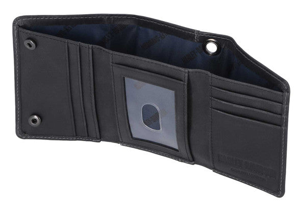 Willie G Skull Snap Trifold Wallet