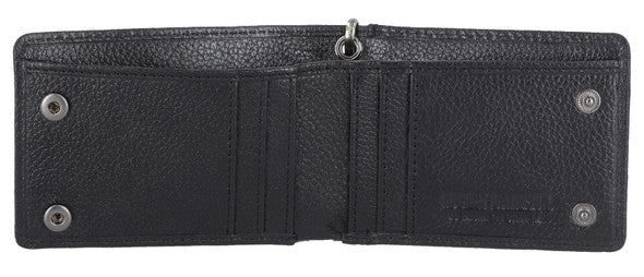 B&S Patch Slimfold Wallet with Chain
