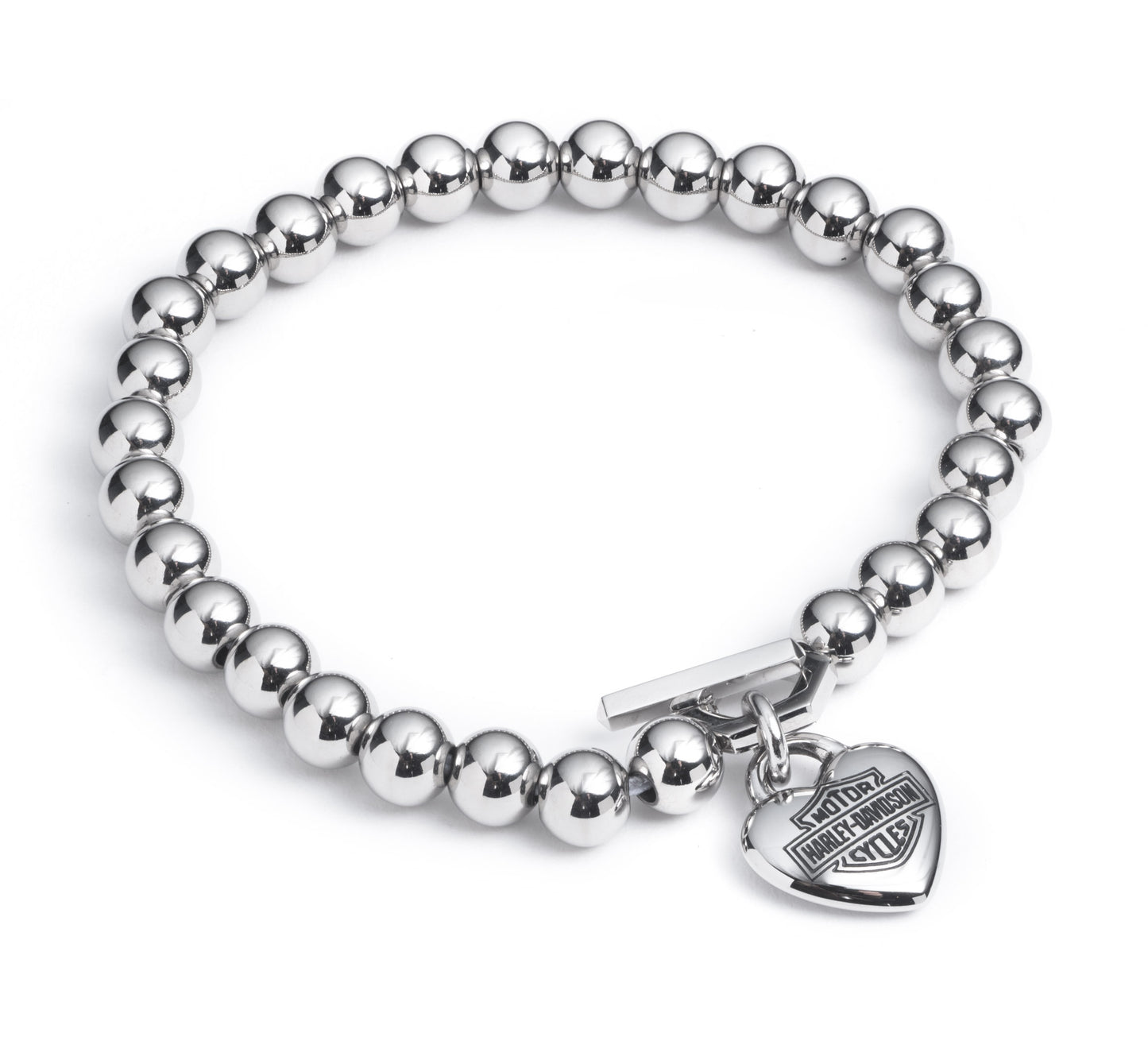 BEAD HEART LOGO STRETCH BRACELET
