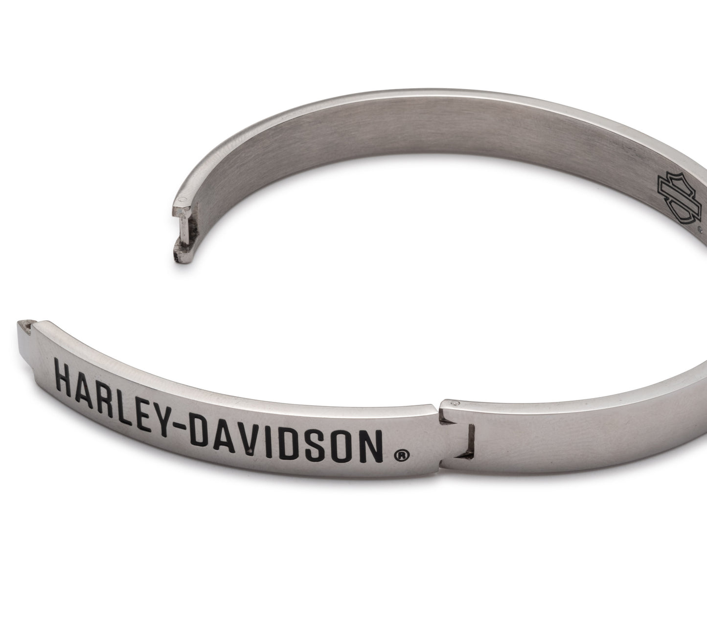 Boxed Logo Hinged Bangle
