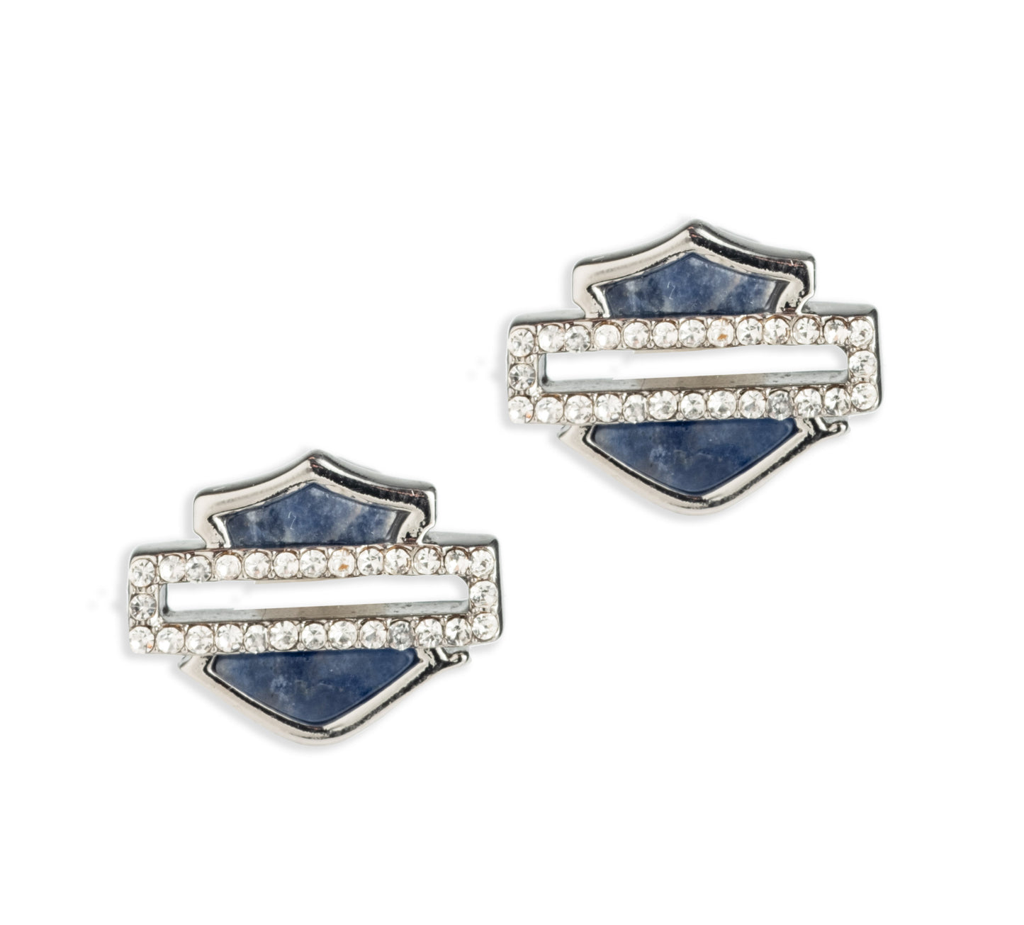 Stone and Crystal Stud Earring