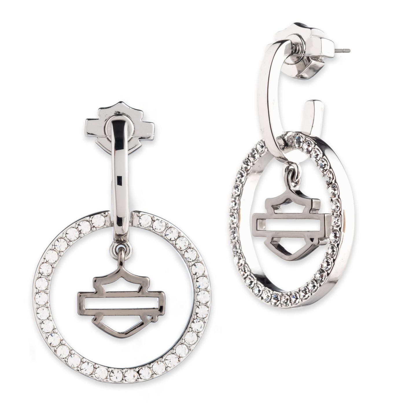 Bar & Shield Orbital Earring