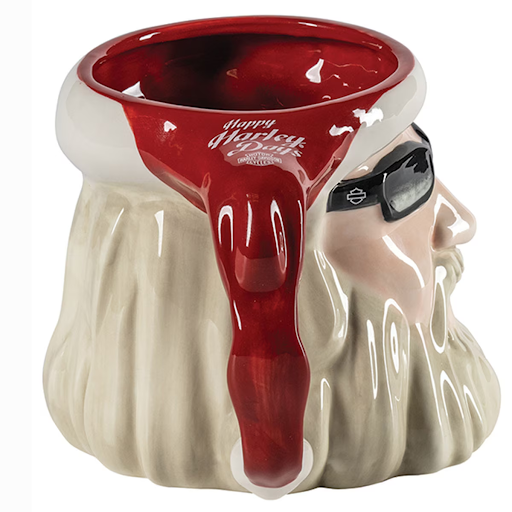 Biker Santa Sculpted Mug