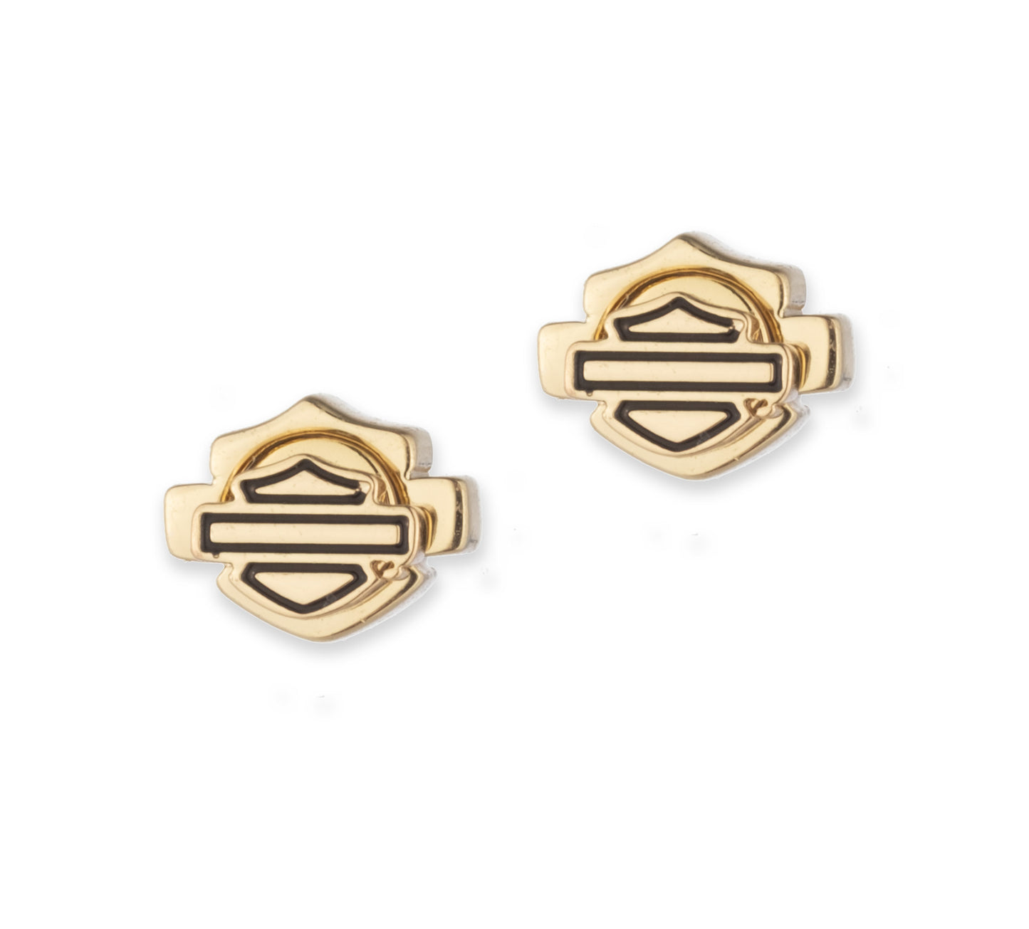 MALL BAR & SHIELD STUD EARRINGS