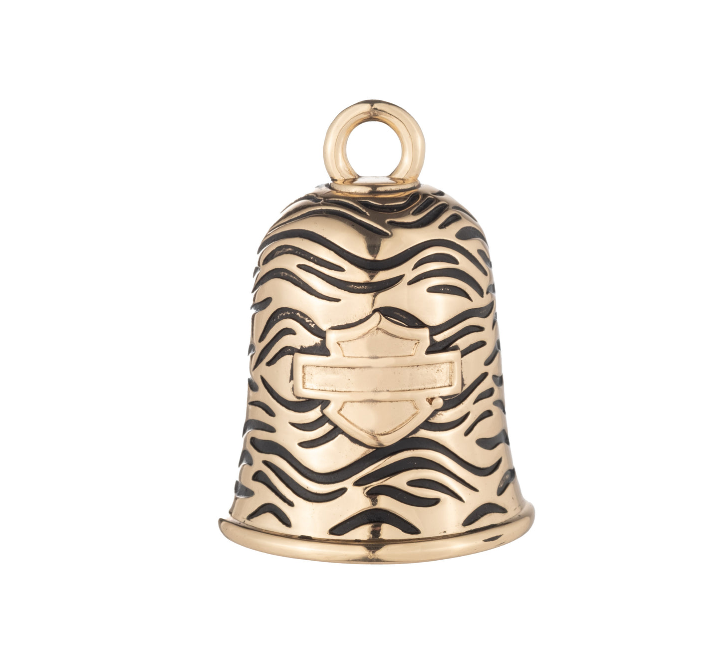 WATER TEXTURE WITH SHELL GOLD TONE PLATED RIDE BELL