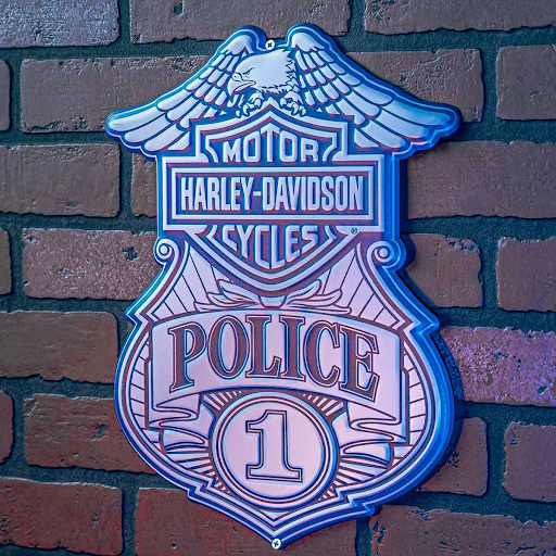 H-D Police Metal Sign