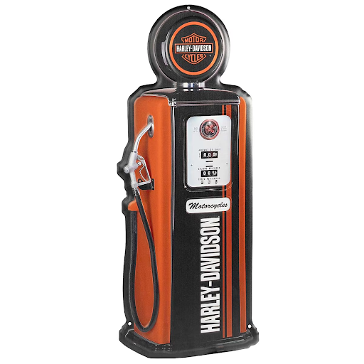 H-D Gas Pump Metal Sign