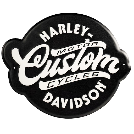 H-D Custom Motorcycles Tin Sign
