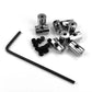 Biker Button Pin-back Locks - 12 Pack
