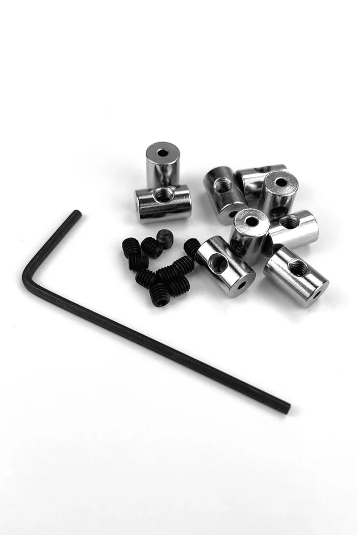 Biker Button Pin-back Locks - 12 Pack