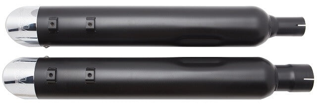 H-D Touring Black Tip/Slash Cut/Zombie Baffle Slip-On Mufflers, 2017-Up