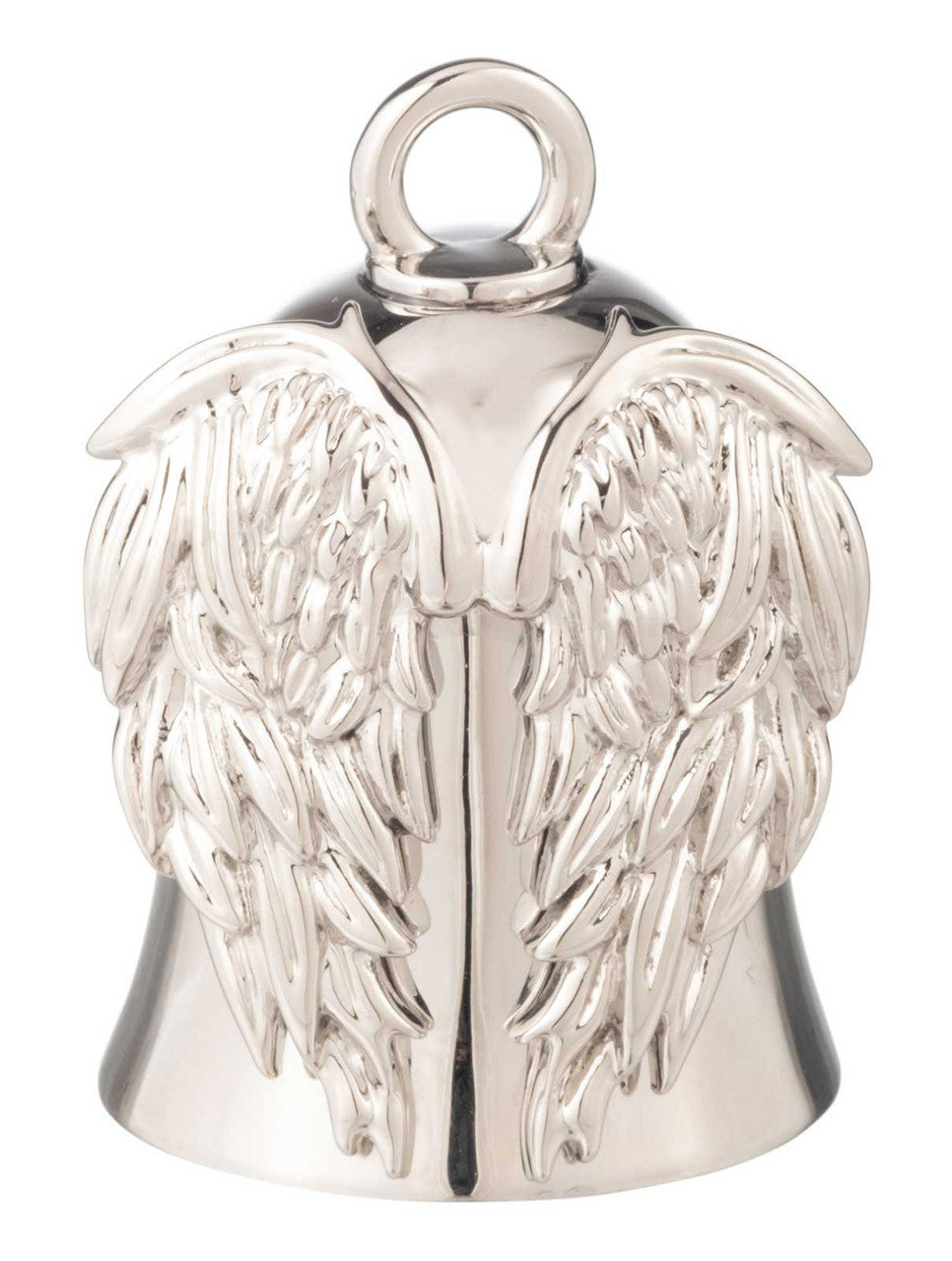 Harley-Davidson® Textured Split Angel Wings Ride Bell With Tie, Silver