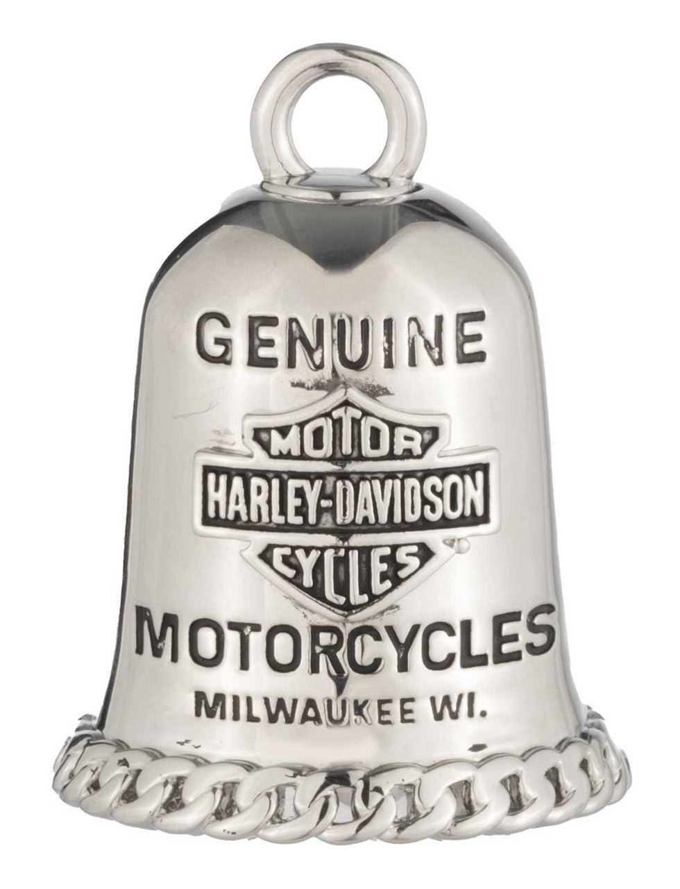 Harley-Davidson® Genuine Motorcycles Bar & Shield Logo Ride Bell, Silver Finish