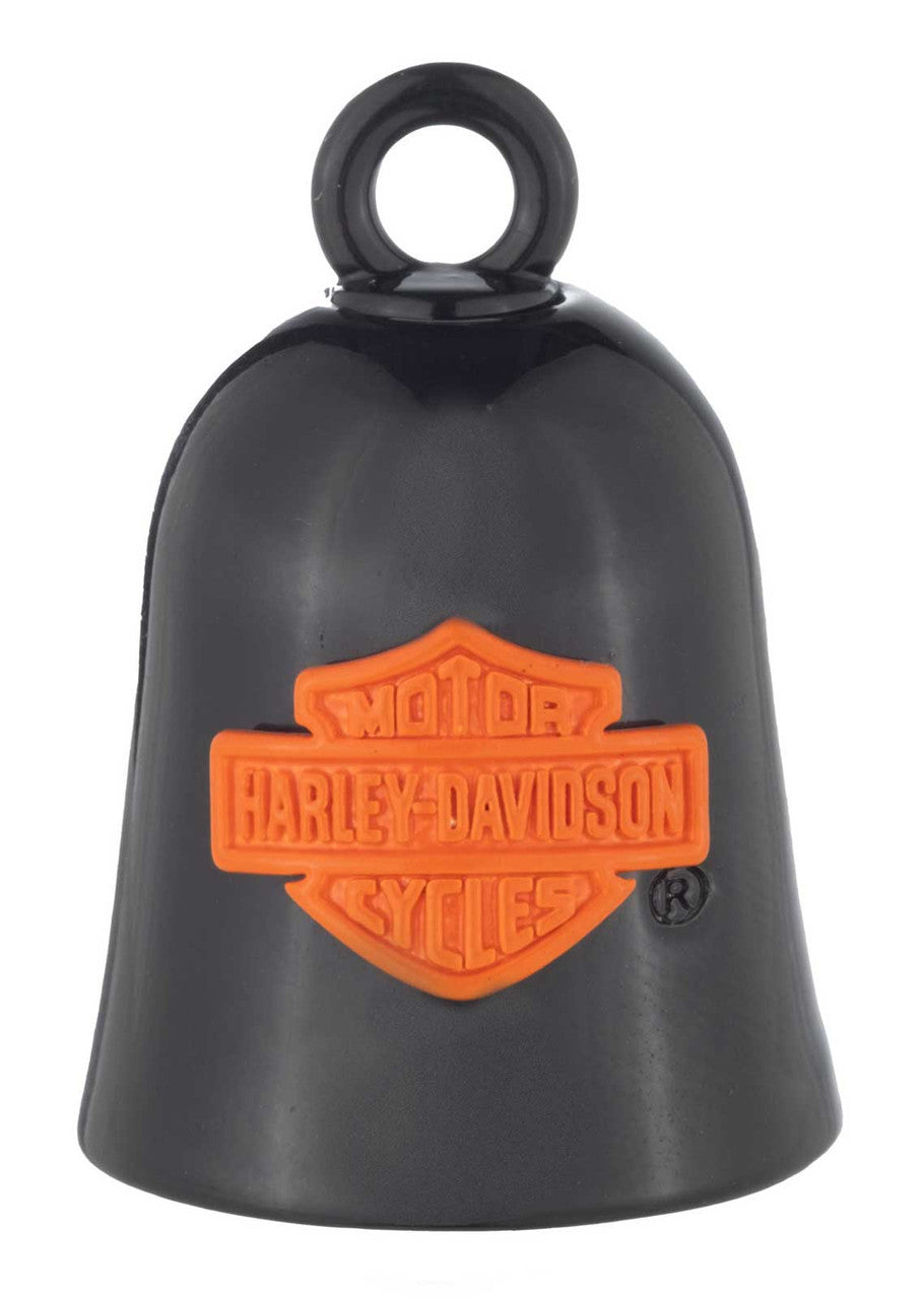 Solid Orange Script Bar & Shield Logo Ride Bell