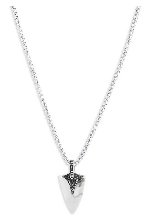 H-D Men's 22" Dagger Charm Pendant Necklace - Stainless Steel