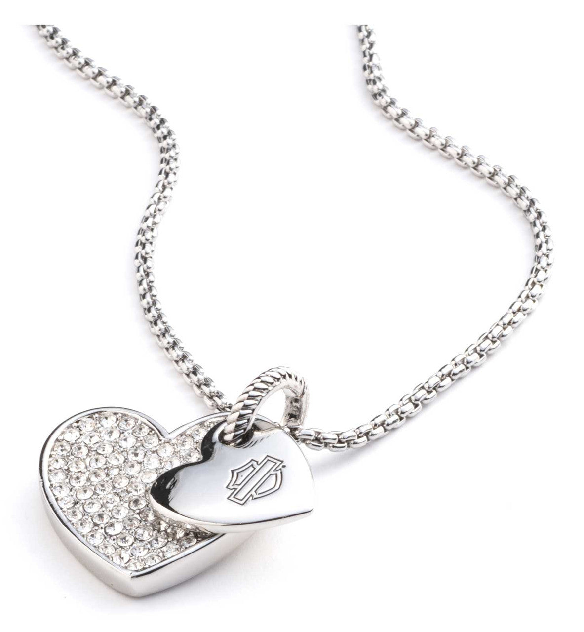 18" Double Hearts Necklace