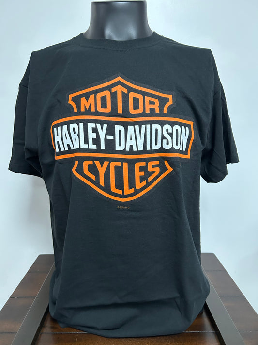 HD B&S Orange on Black Men's Tee