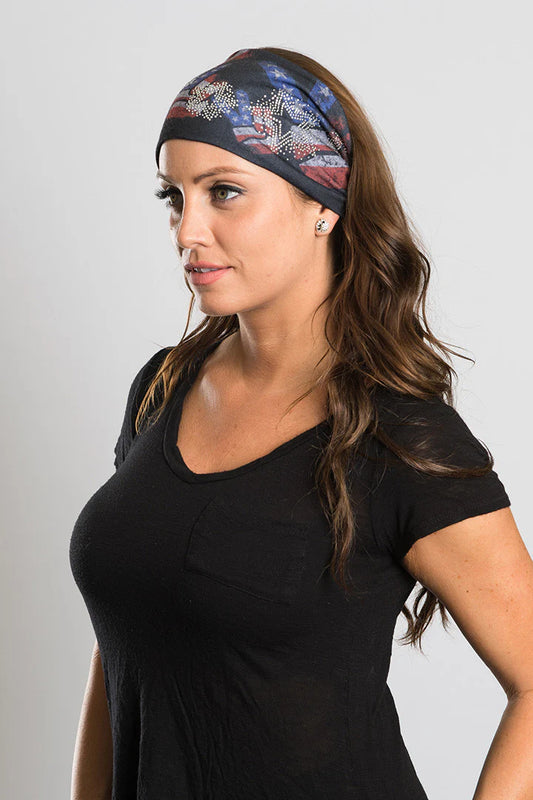 Peace of America With Gems Headband
