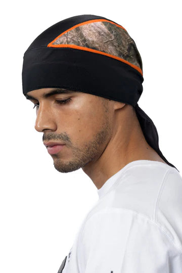 Orange Forest Camo Headwrap