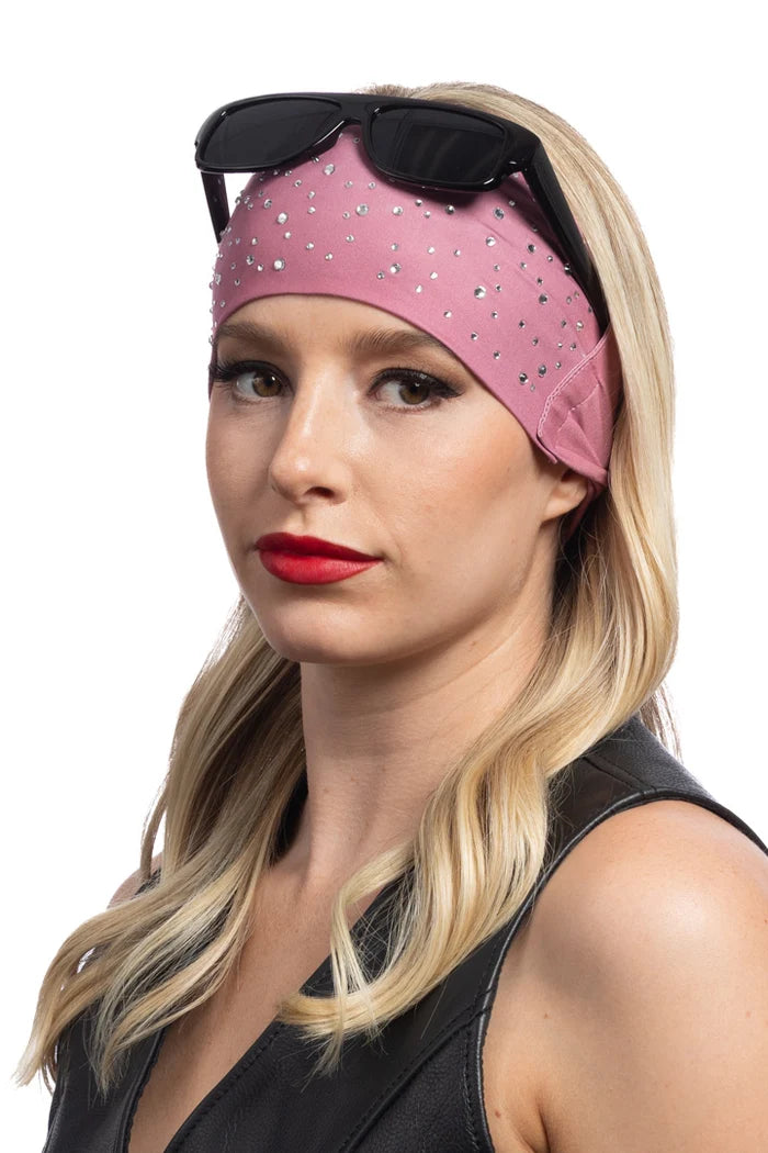 Ladies Bling Wistful Mauve Shades Holder EZ Bandz w/ Gems Headband