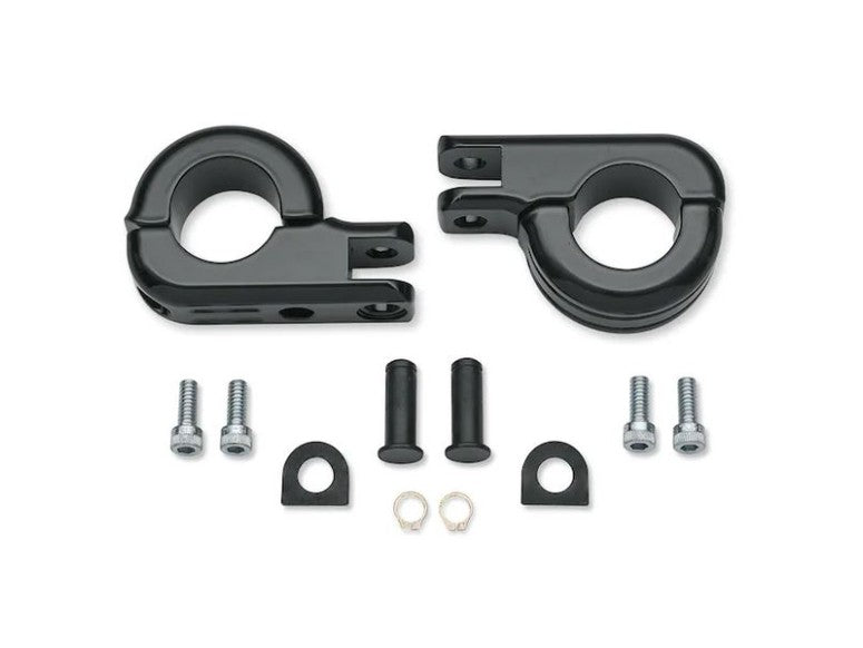 H-D Billet Engine Guard Footpeg Mounting Kit - Gloss Black