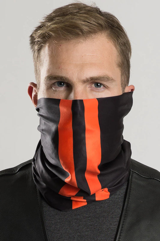 Orange Stripe Microfiber Tube