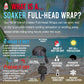 Solid Black Soaker Full-Head Wrap
