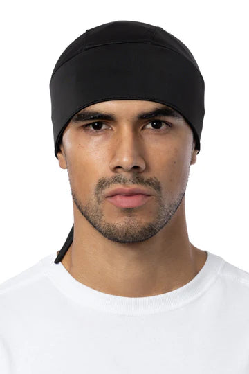 Soaker Solid Black Headwrap