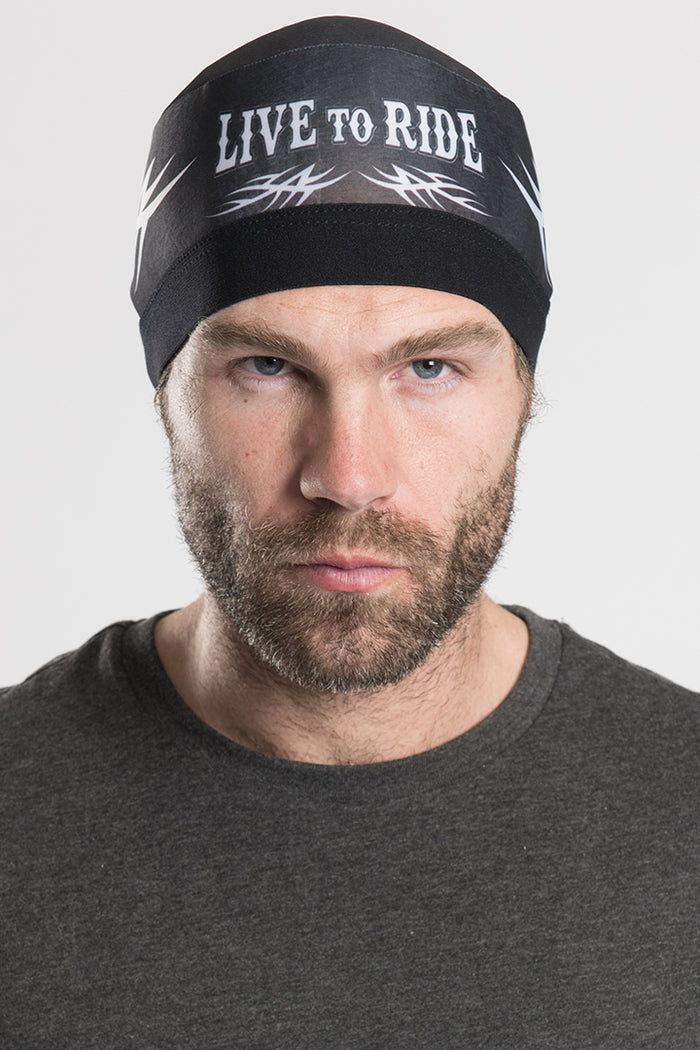 Live to Ride Skull Cap Soaker