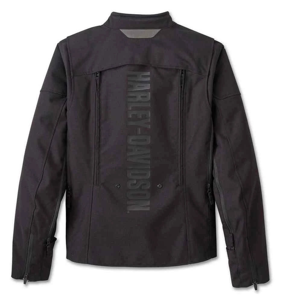 Harley-Davidson® Men's Glide Switchback Lite Riding Jacket, Black - XXL