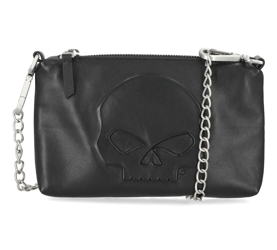 Raised Skull Crossbody Bag